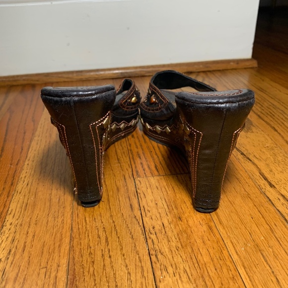 VOG embellished and embroidered wedge 6.5 - Picture 7 of 9